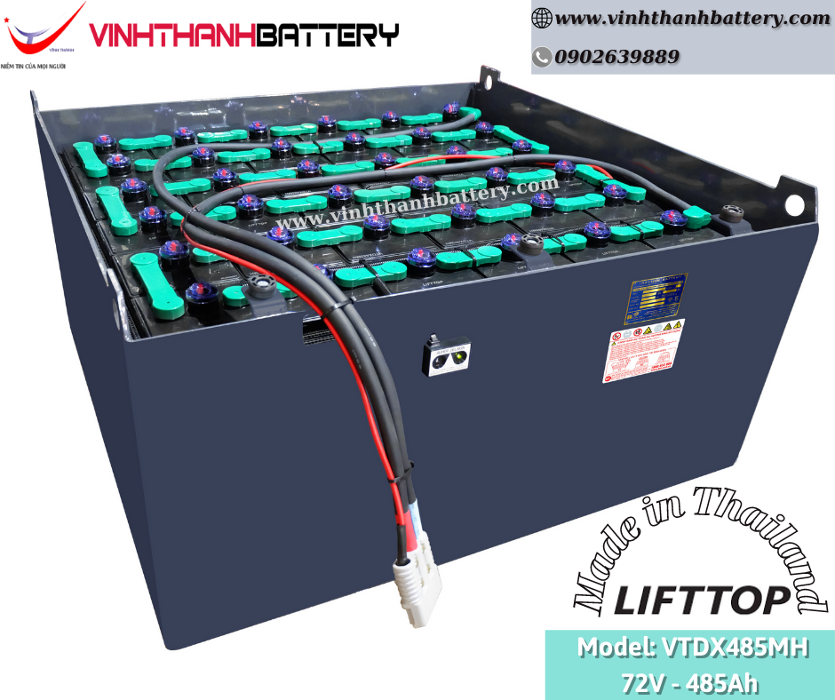 Bình ắc quy xe nâng Nhập Khẩu - LIFTTOP 72V-485Ah VTDX485MH
