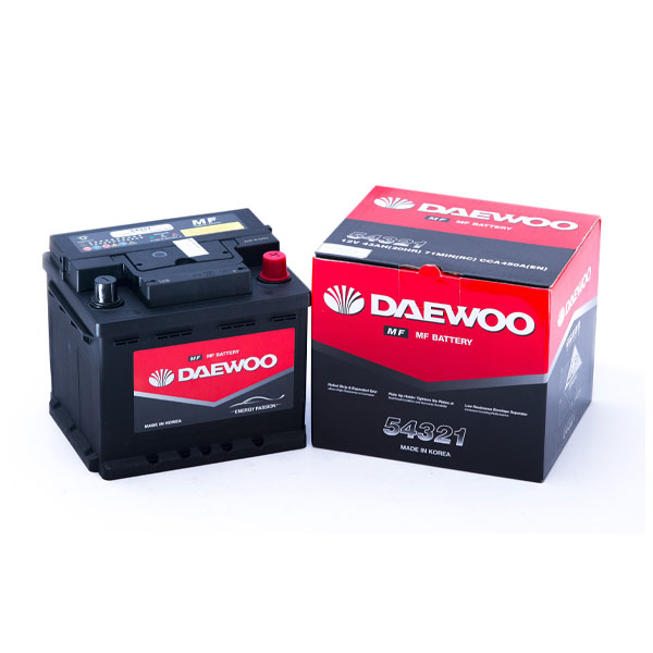 Bình ắc quy Ô tô NGOẠI NHẬP Daewoo DIN54321 12V - 43AH