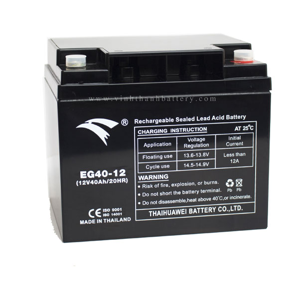 Bình ắc quy cho bộ lưu điện UPS EAGLE EG40-12 12V-40AH (HÀNG NGOẠI NHẬP)
