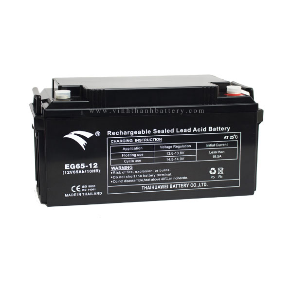 Bình ắc quy cho bộ lưu điện UPS EAGLE EG65-12 12V-65AH (HÀNG NGOẠI NHẬP)