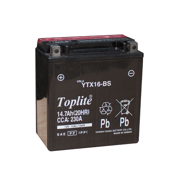 Ắc Quy Moto PKL Toplite YTX16-BS 12V-14Ah (HÀNG NGOẠI NHẬP)